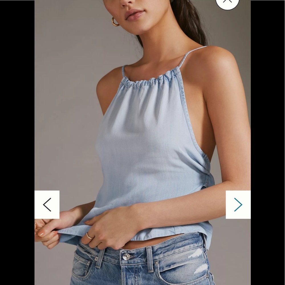NWOT Anthropologie Cloth & Stone Halter Top